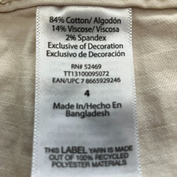 Tan Cargo Shorts Size 4 NWT - Picture 6 of 12